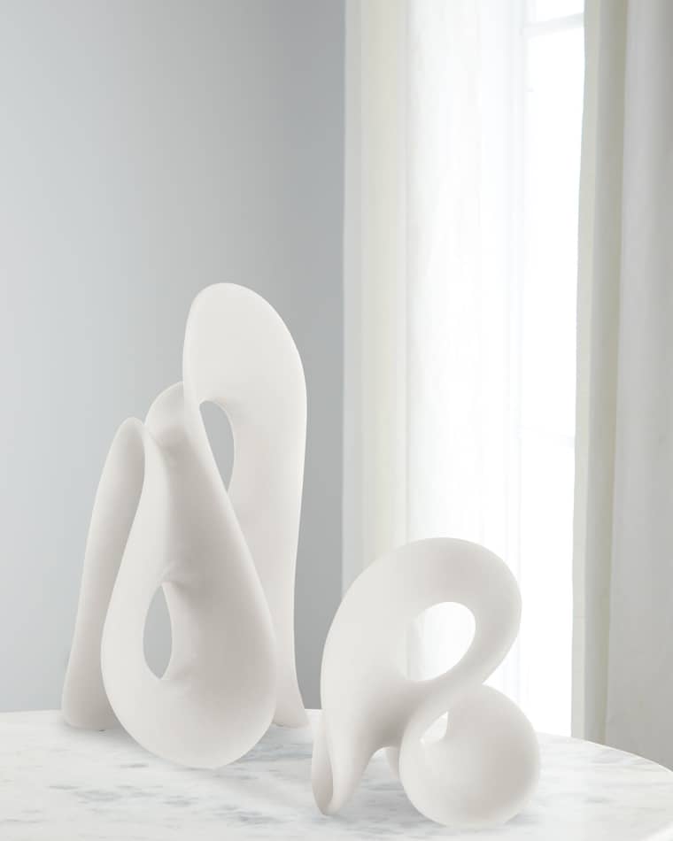 Silent Wave Sculptures, Set of 2