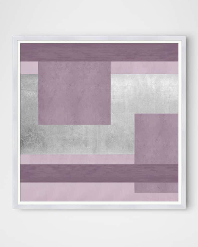 Wendover Art Group "Silver Maze 4" Framed Giclee