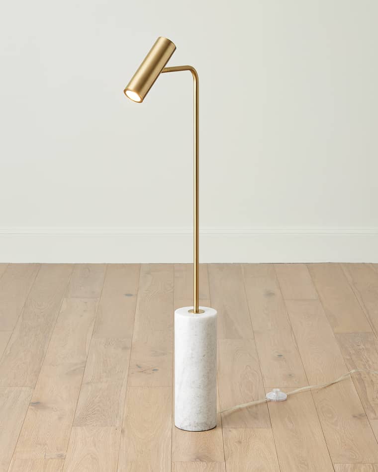 Global Views Brass Spot Floor Lamp