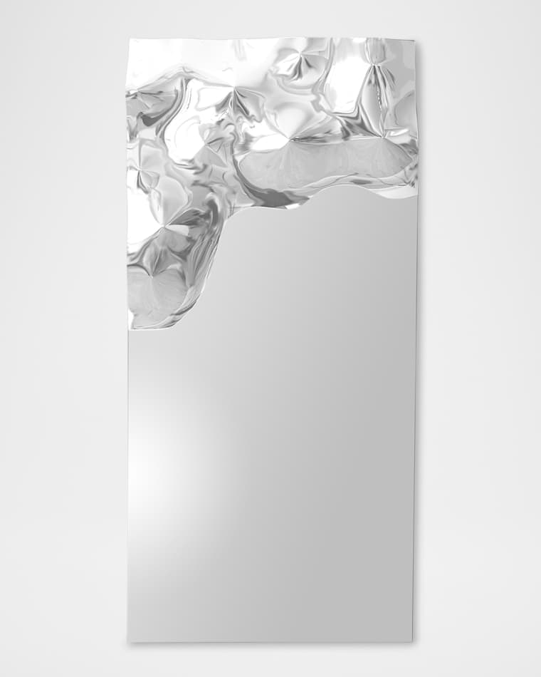 Global Views Asymmetrical Ripple 72" Wall Mirror - Left