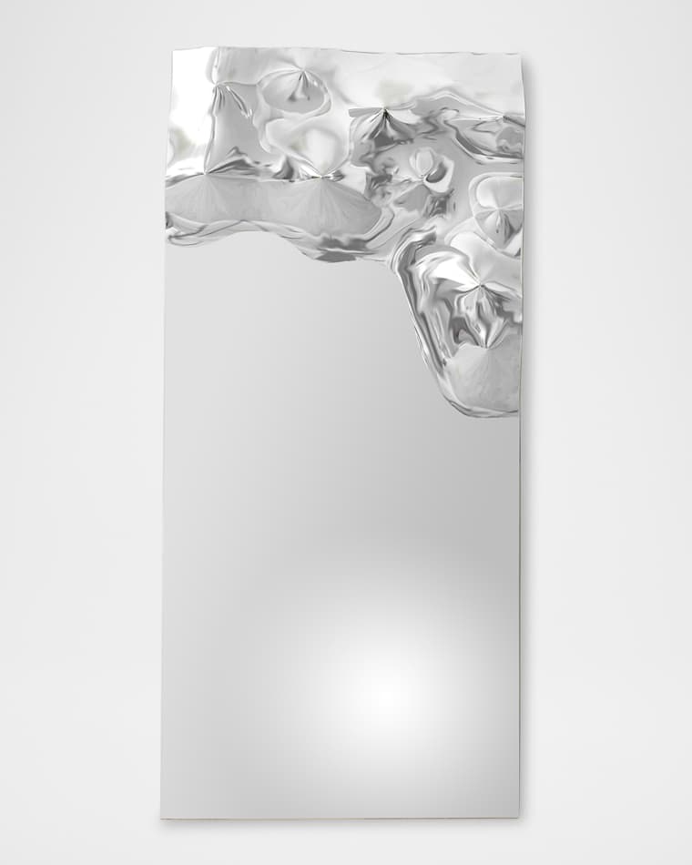 Global Views Asymmetrical Ripple 72" Wall Mirror - Right