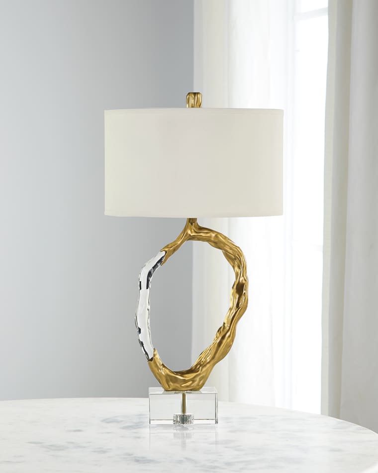 John-Richard Collection Metallic Ice 32.5" Table Lamp