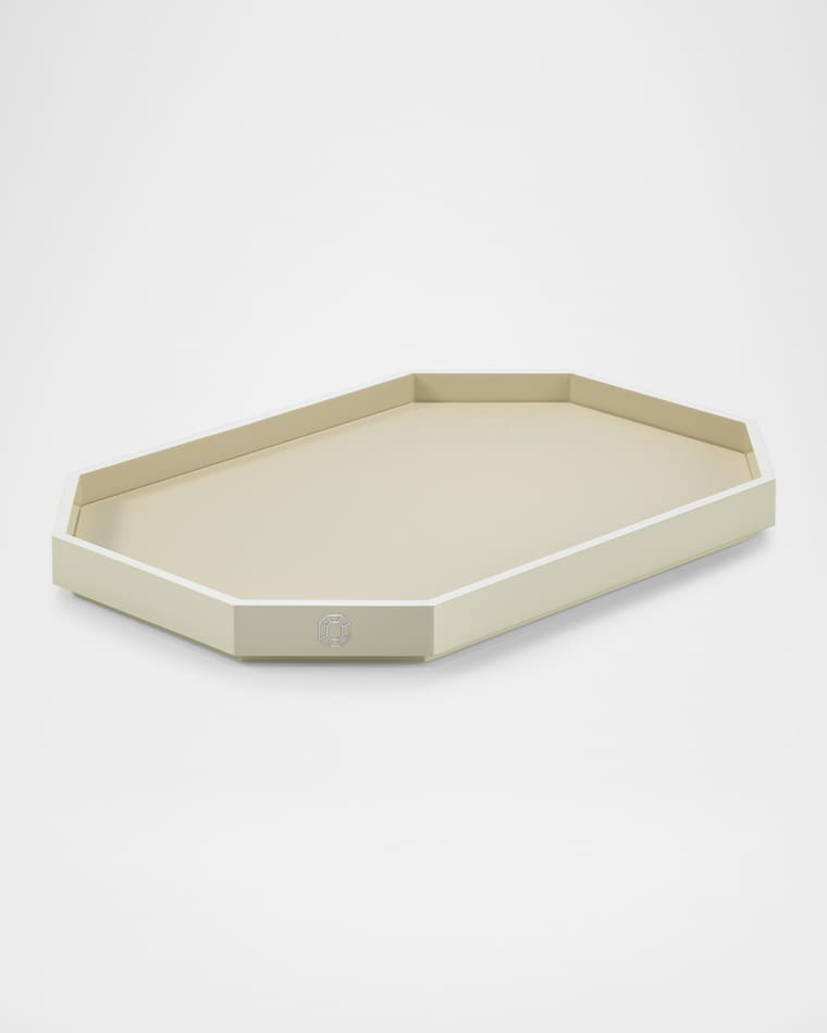 Baccarat Octagon Medium Lacquered Tray, 18"