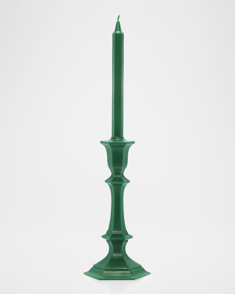 Baccarat Harcourt Candlestick Candle, Green