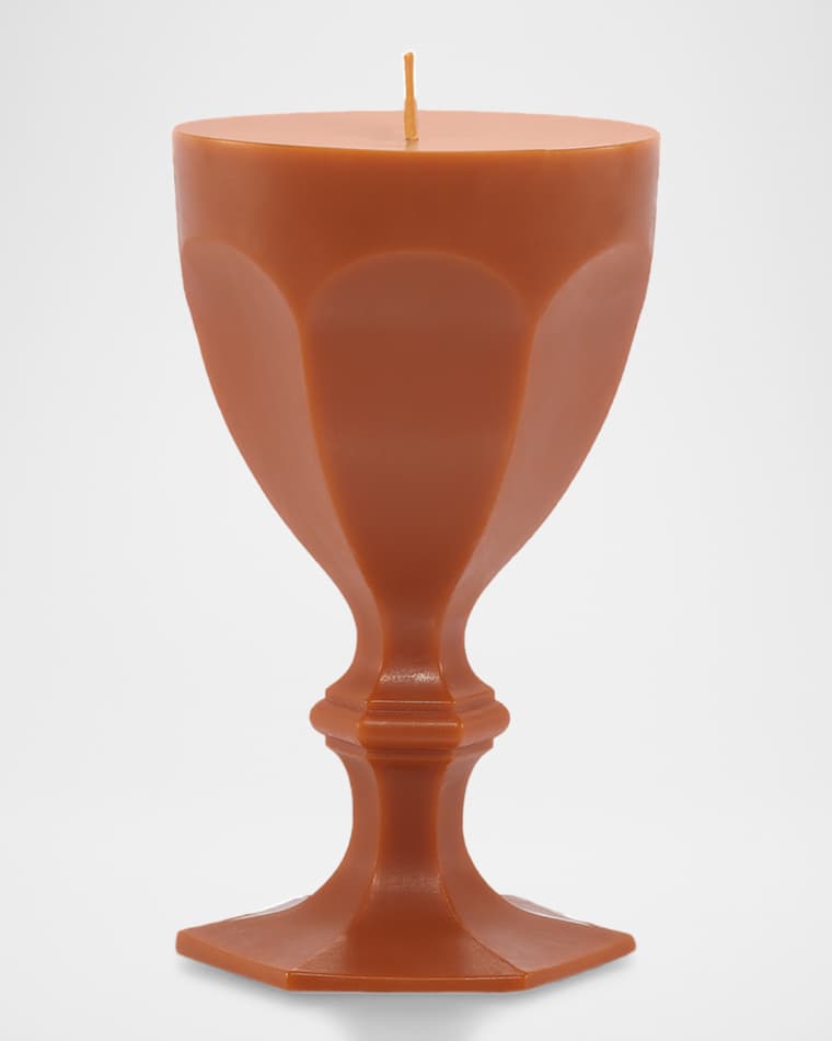 Baccarat Harcourt Goblet Candle, Orange