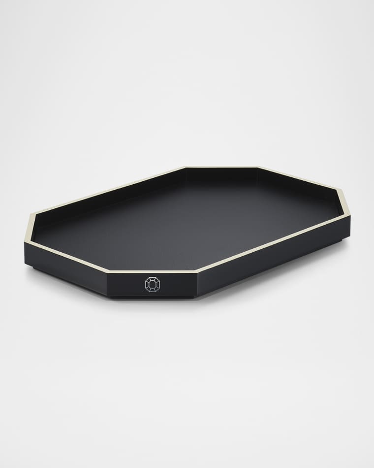 Baccarat Octagon Medium Lacquered Tray, 18"