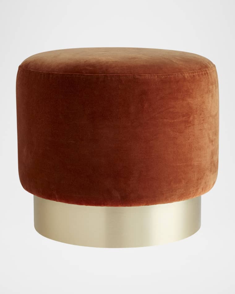 Arteriors Avalon Velvet Ottoman