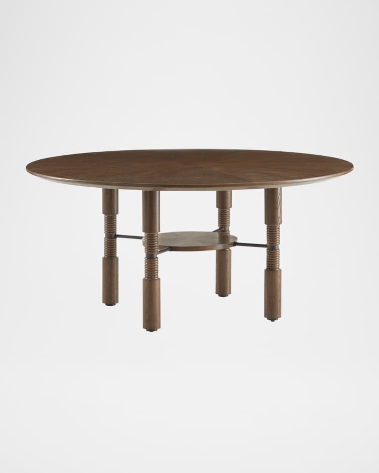 Arteriors Heger Dining Table, 65" Round