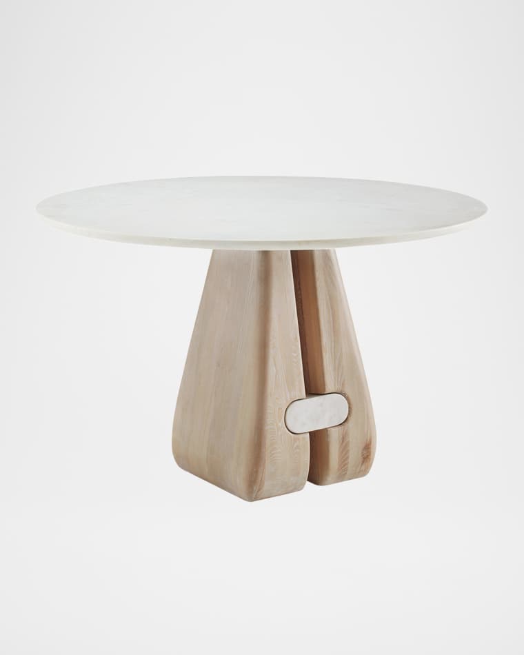 Arteriors Melt Dining Table, 48" Round