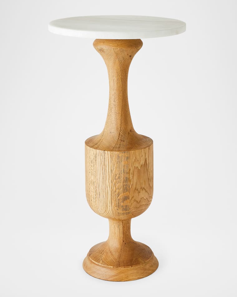 Global Views Vessel 29" Side Table, Natural