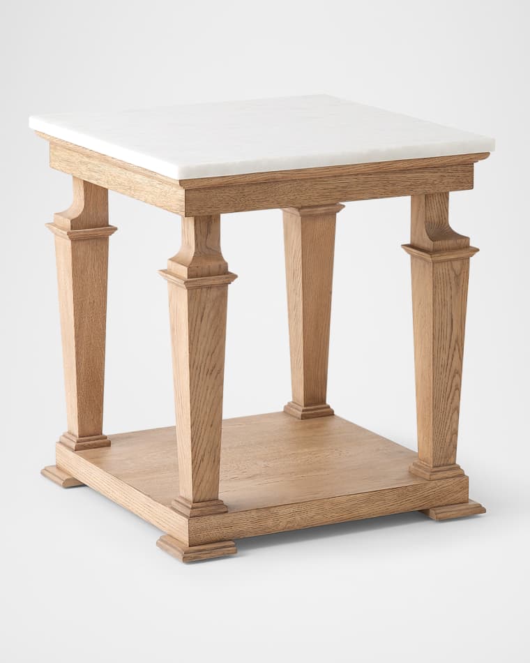 Global Views Josephine Side Table, Natural