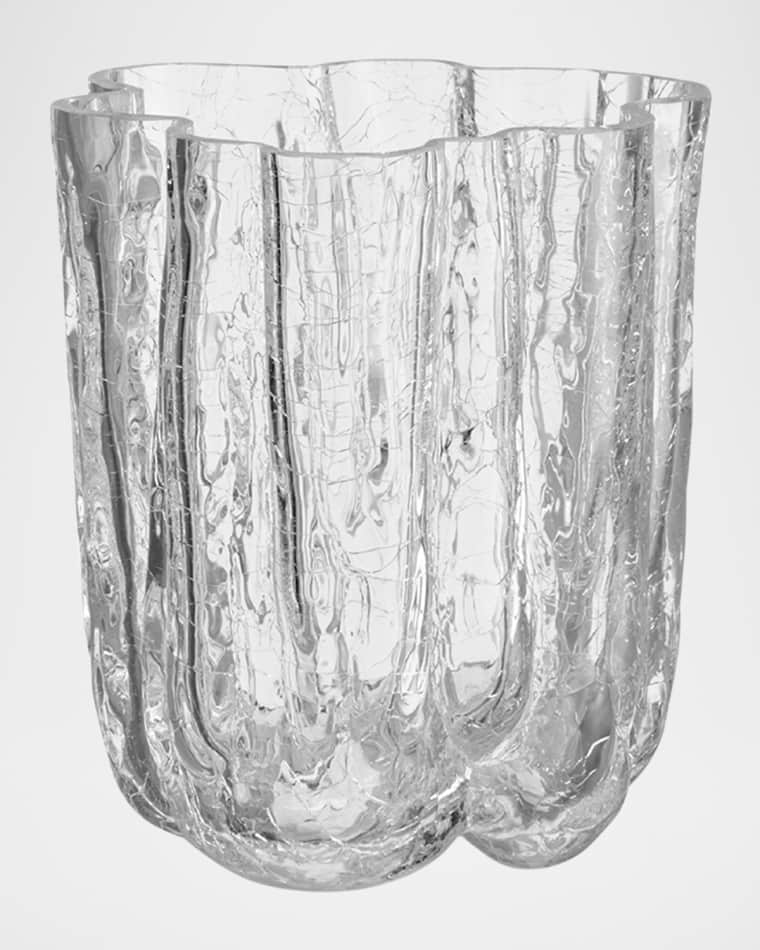 Kosta Boda Crackle Small Vase - 5"