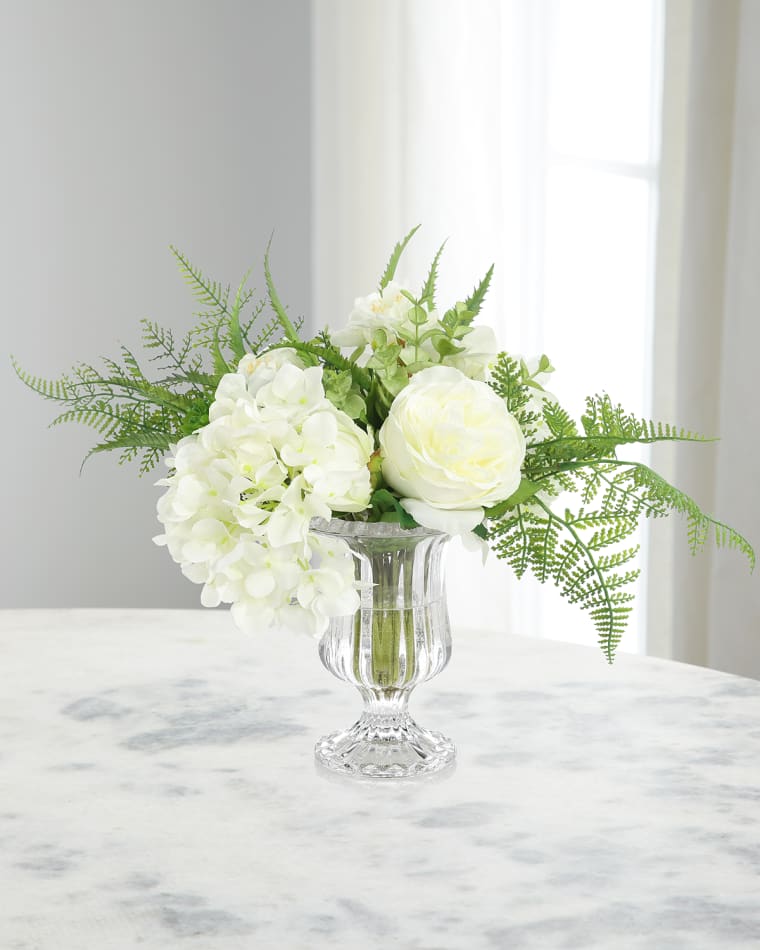John-Richard Collection Too Pretty Floral 18" Faux Floral Arrangement in Glass Container
