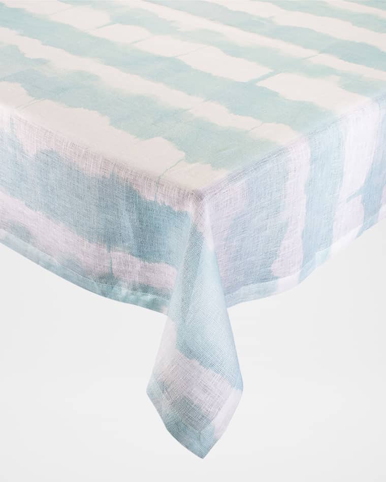 Kim Seybert Watercolor Stripe Tablecloth, 54" x 126"