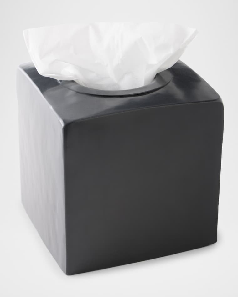 Kassatex Nile Black Tissue Holder