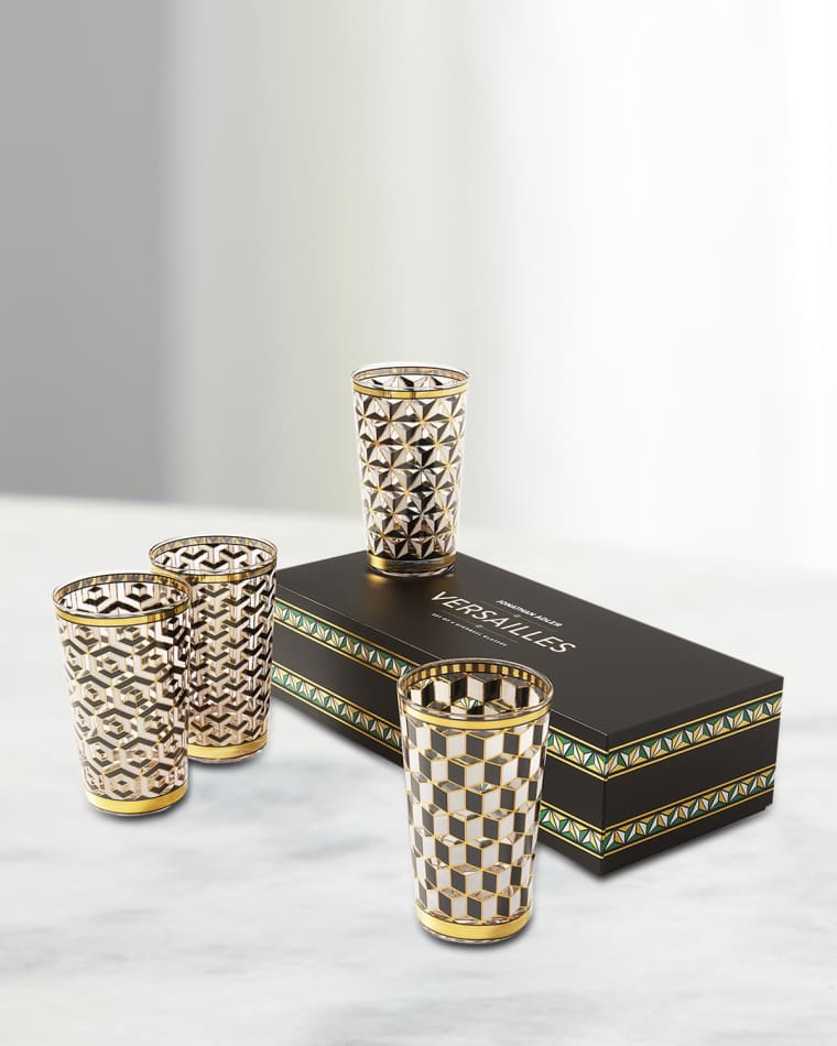 Jonathan Adler Boxed Versailles Highball Glasses, Set of 4