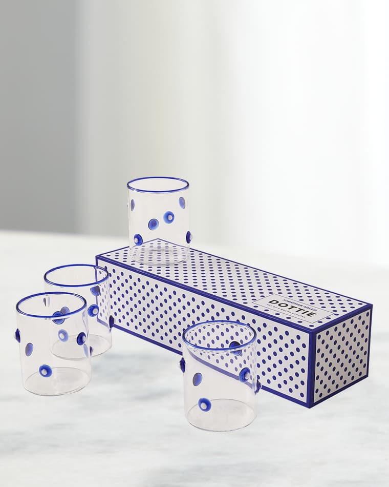 Jonathan Adler Dottie Rocks Glasses, Set of 4