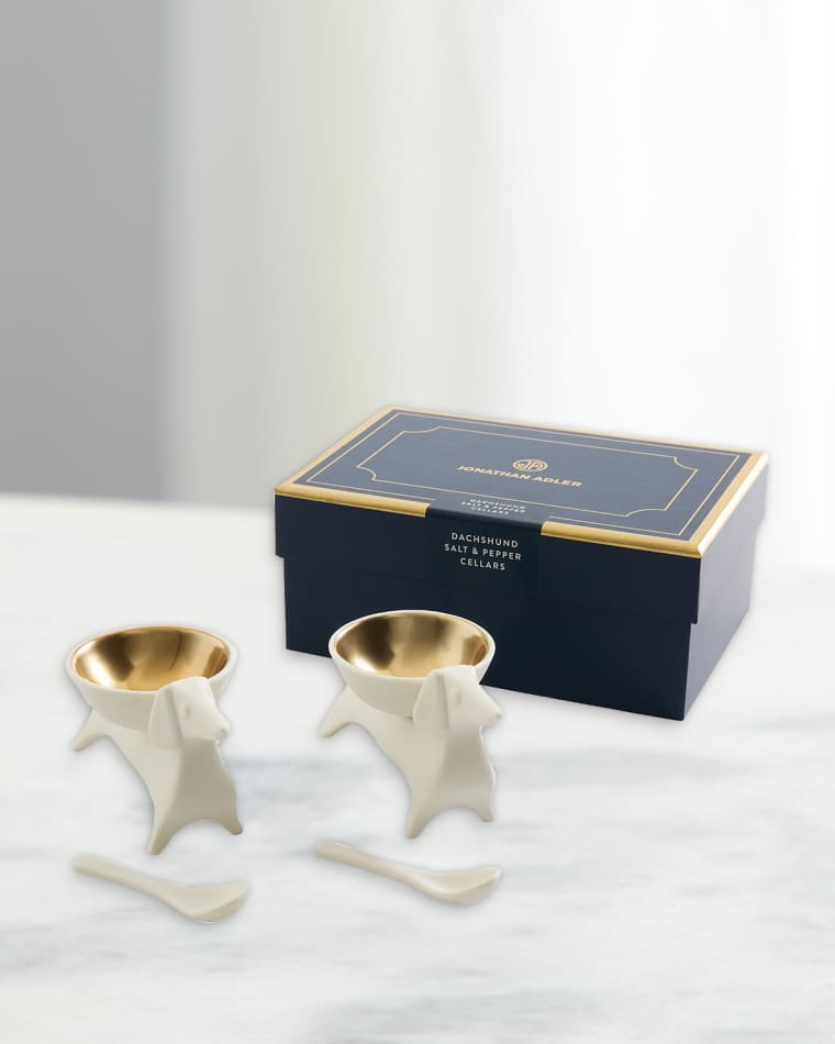 Jonathan Adler Dachshund Salt and Pepper Cellars