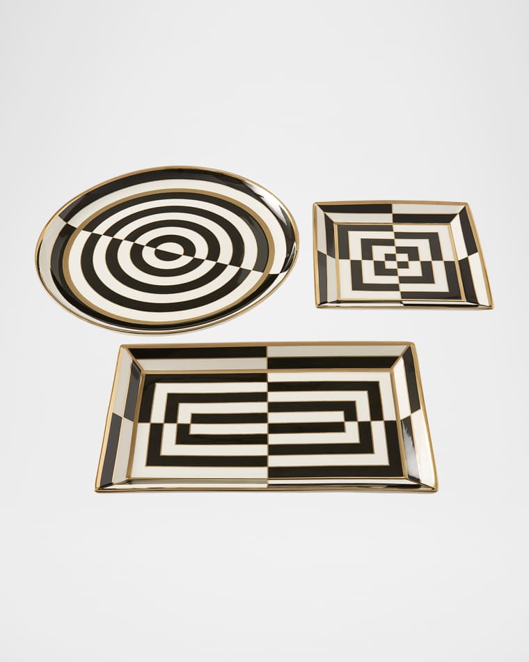 Jonathan Adler Op Art Rectangle Serving Tray