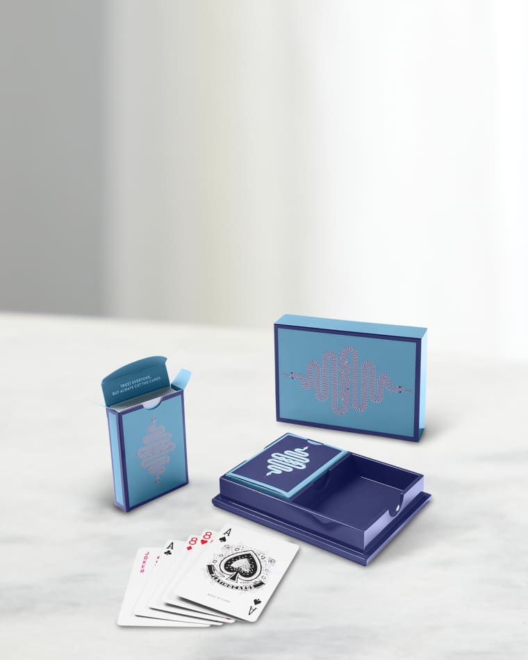 Jonathan Adler Eden Playing Cards Set in Lacquered Box