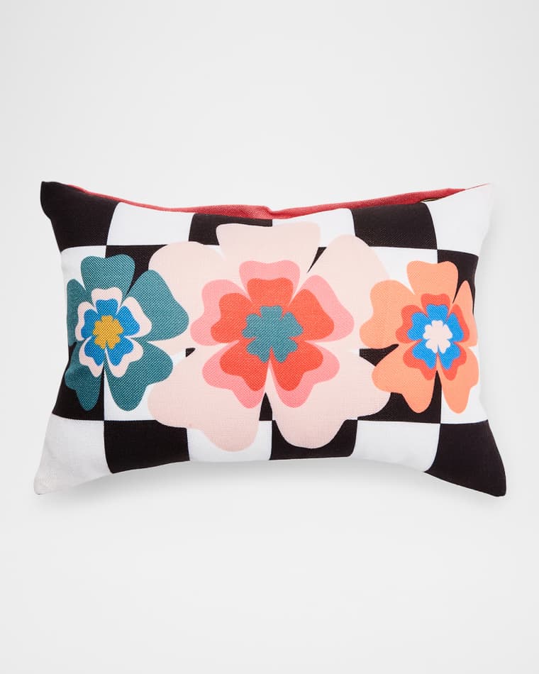MacKenzie-Childs Dolce Vita Outdoor Lumbar Throw Pillow