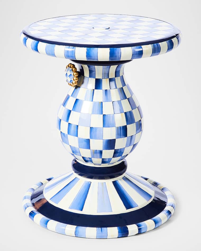 MacKenzie-Childs Outdoor Royal Umbrella Stand Side Table