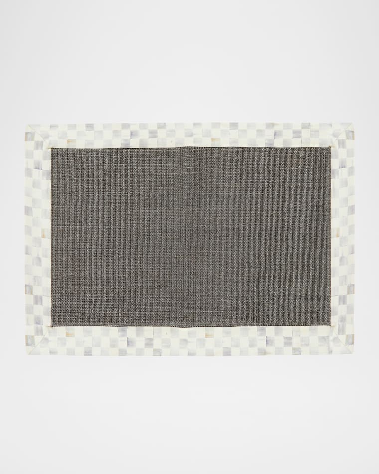 MacKenzie-Childs Sterling Check Sisal Rug, 2' x 3'
