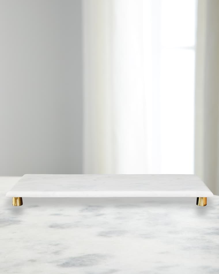 Worlds Away Beck Marble Tray