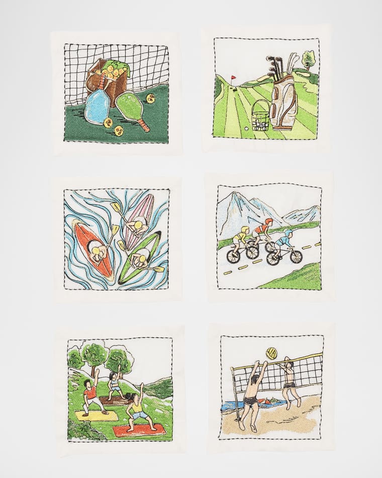Kim Seybert Venture Cocktail Napkins, Set of 6