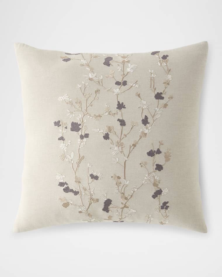 Callisto Home Nieporte Floral Decorative Pillow, 22" Square