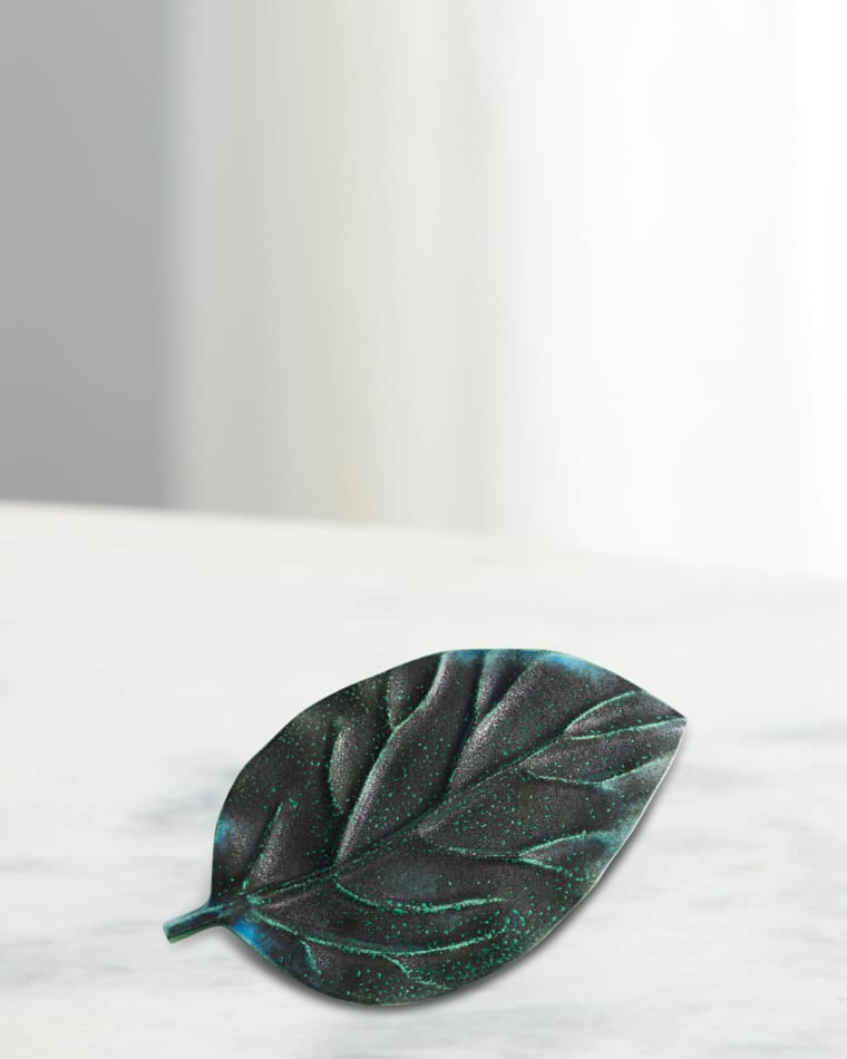 L'Objet Cenote Large Leaf Platter