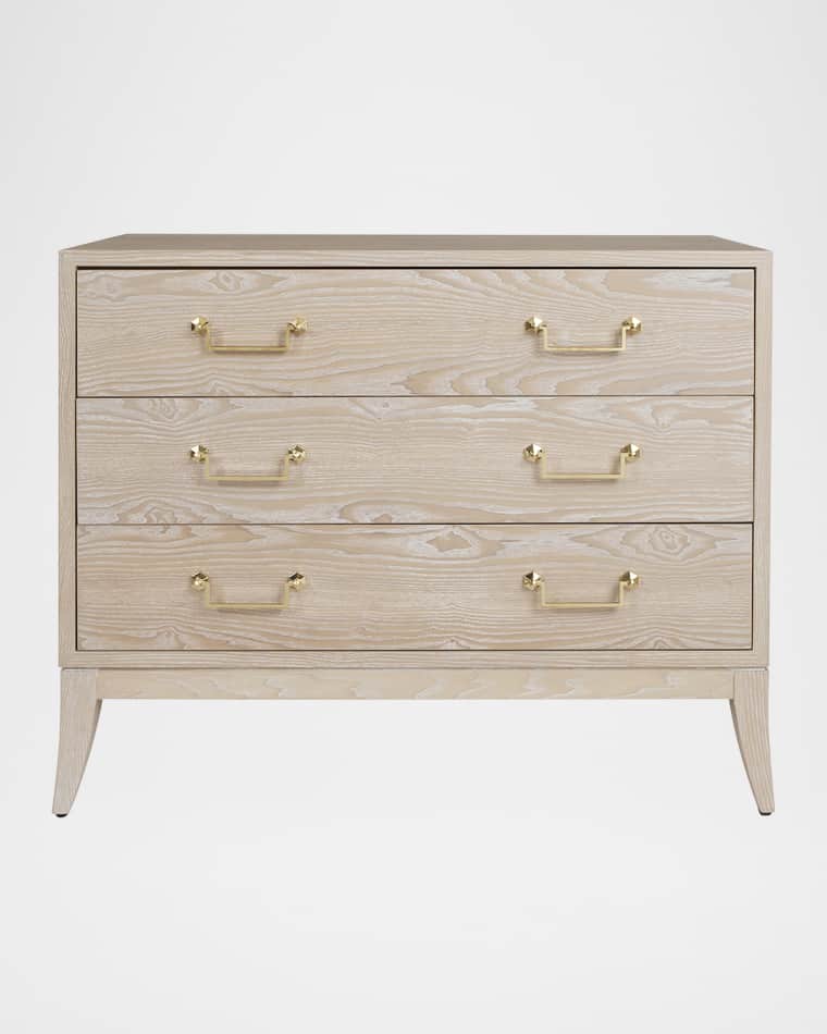 Worlds Away Avis 3-Drawer Chest
