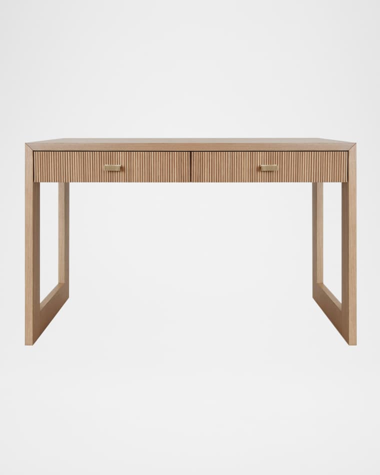 Worlds Away Larkin Two-Drawer Desk