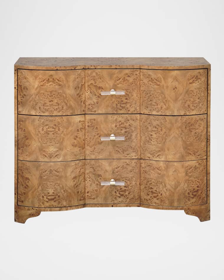 Worlds Away Plymouth 3-Drawer Chest
