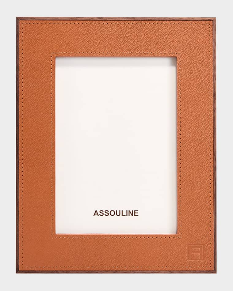 Assouline Heritage Leather Picture Frame, 5" x 7"