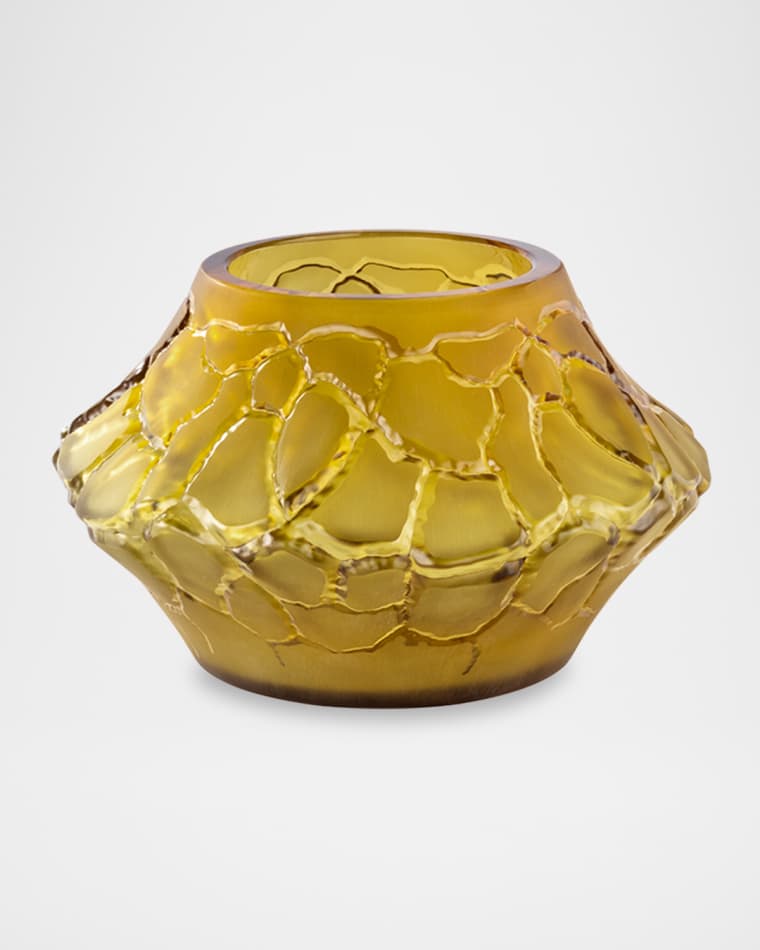 Lalique Caldera Small Vase Votive