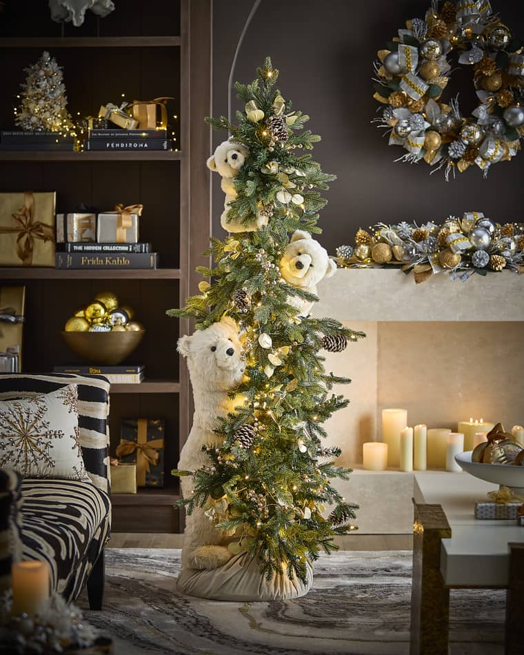 Ditz Designs By The Hen House All That Sparkles Polar Trio Tree, 72"