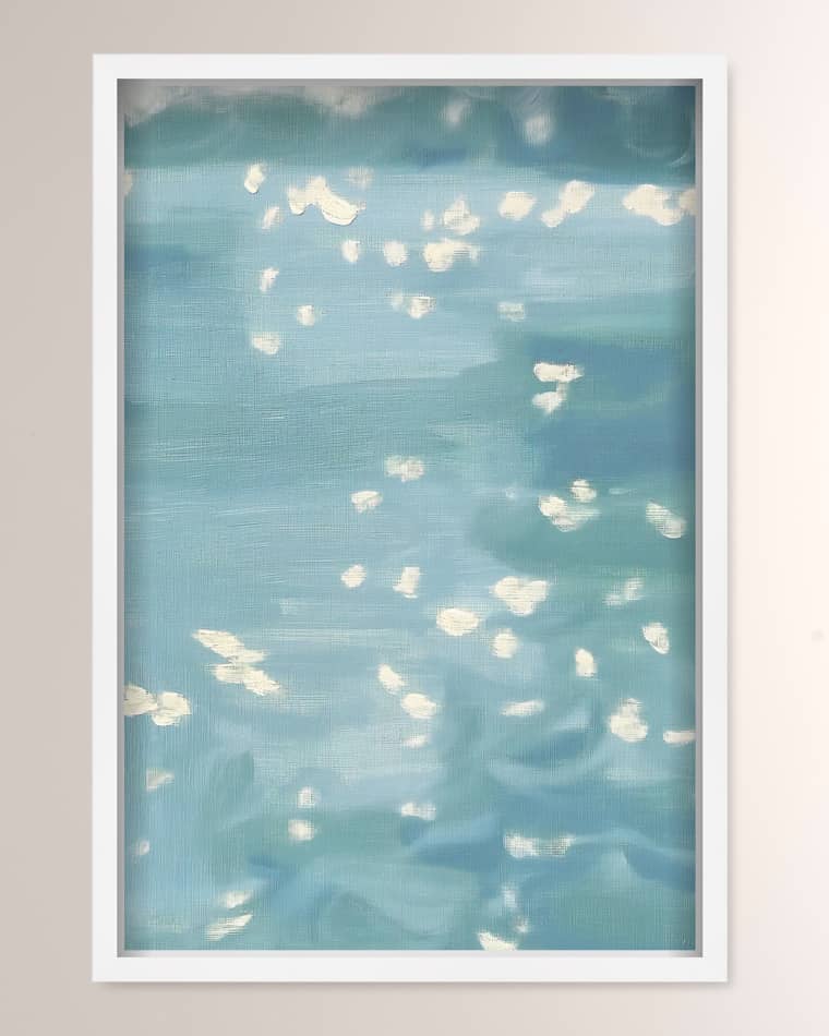 The Oliver Gal Artist Co. "Lights on the Water I" Framed Art Print