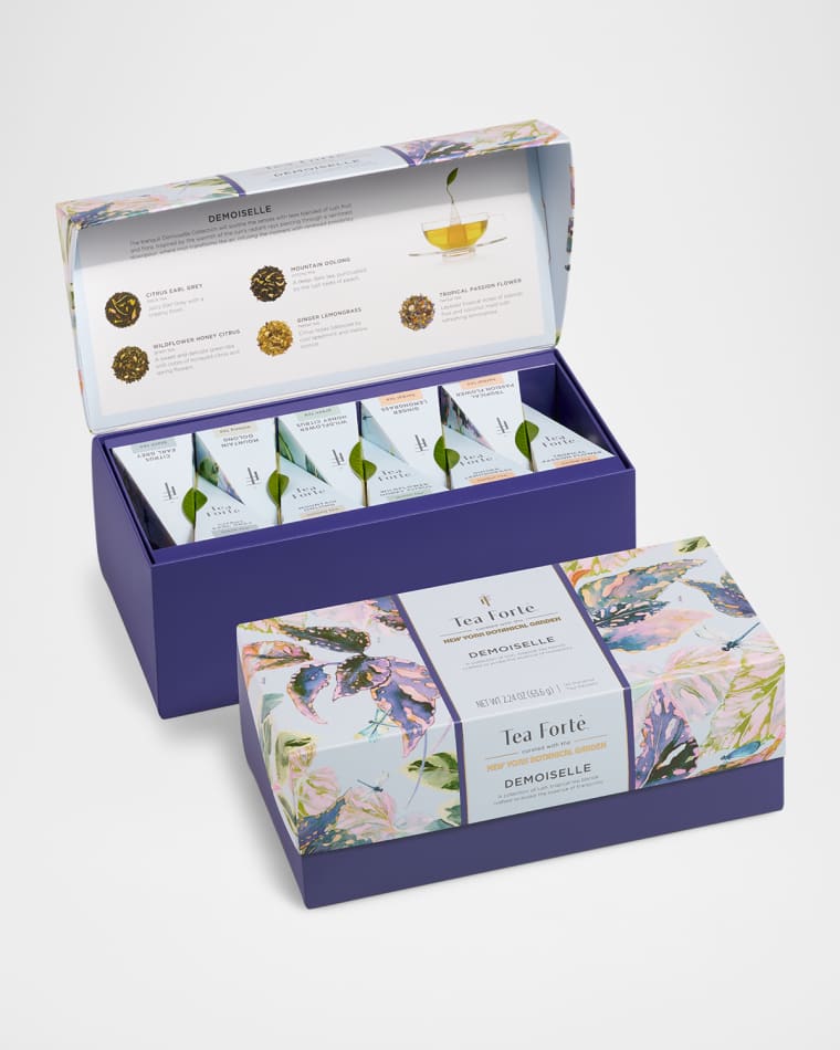 Tea Forte x The New York Botanical Garden Demoiselle Presentation Box, 20 Count