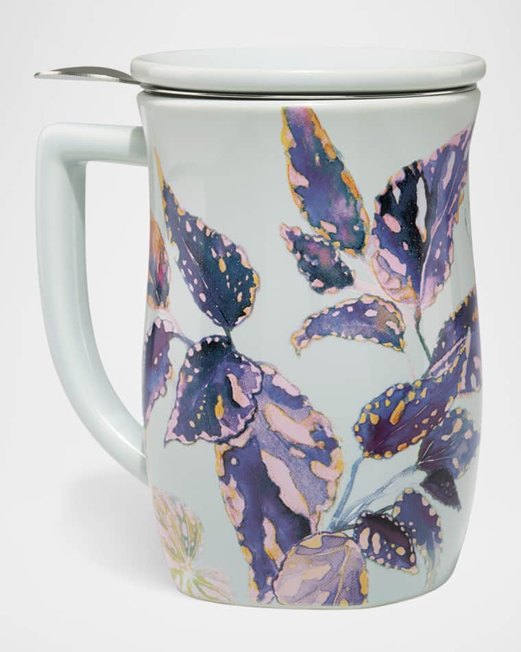Tea Forte x The New York Botanical Garden Demoiselle Fiore Steeping Cup & Infuser, 14 oz.
