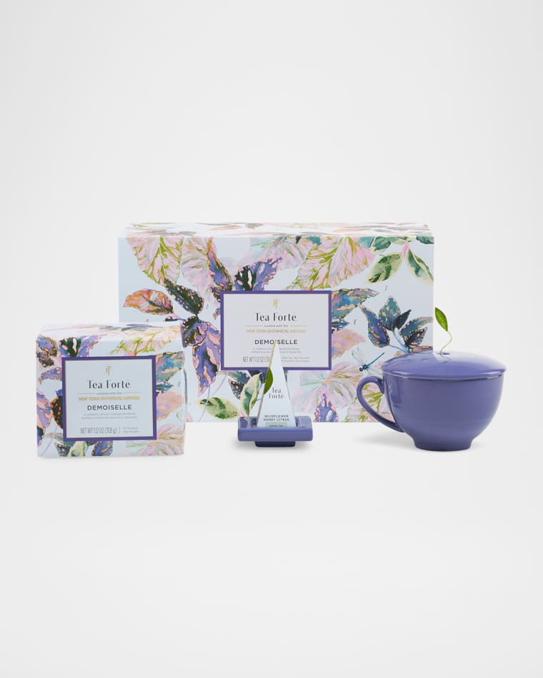 Tea Forte x The New York Botanical Garden Demoiselle 3-Piece Gift Set
