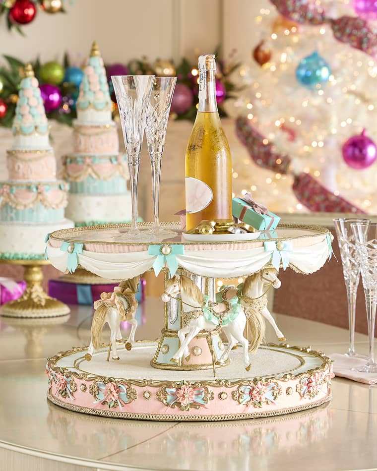 Katherine's Collection Joyeux Noel Carousel Server