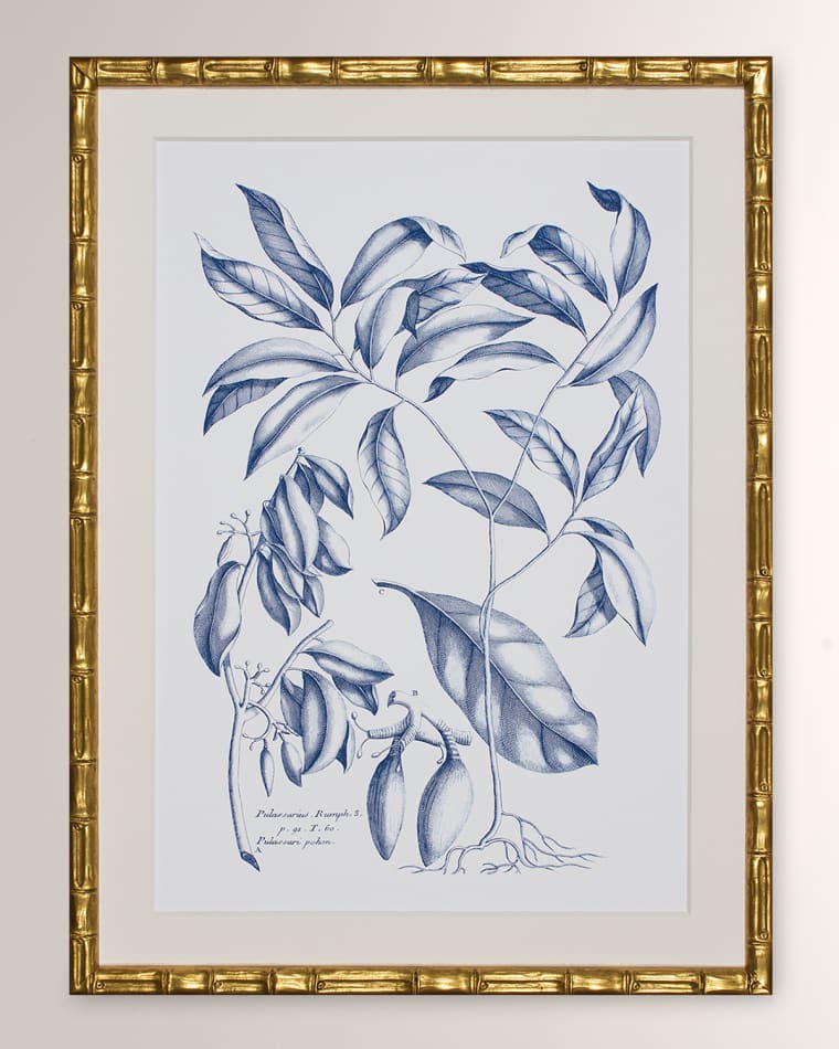 Shadow Catchers "Navy & Linen I" Framed Giclee