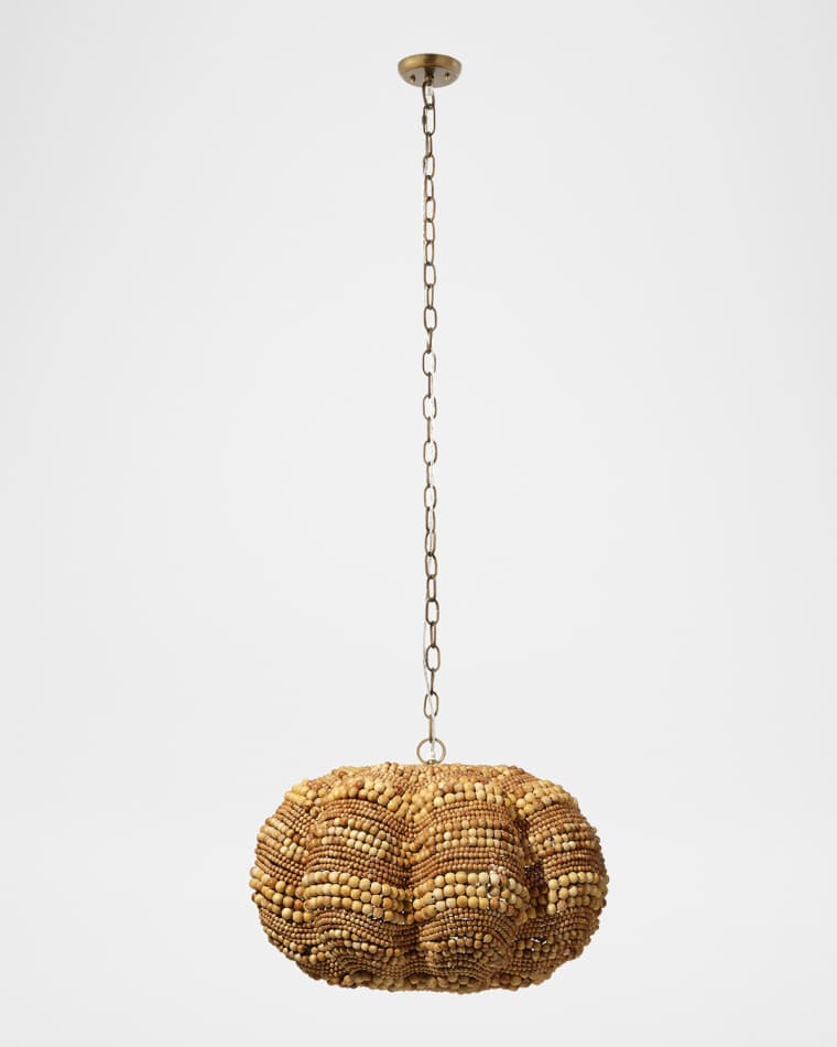 Jamie Young Clamshell 3-Light Chandelier, 27"