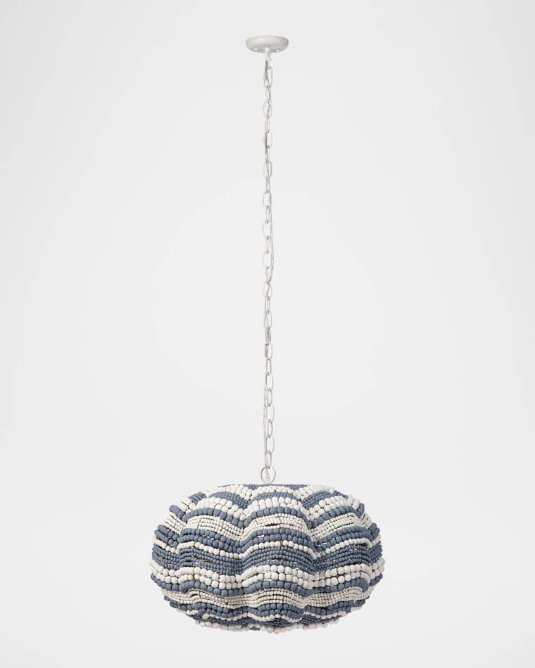 Jamie Young Clamshell 3-Light Chandelier, 27"