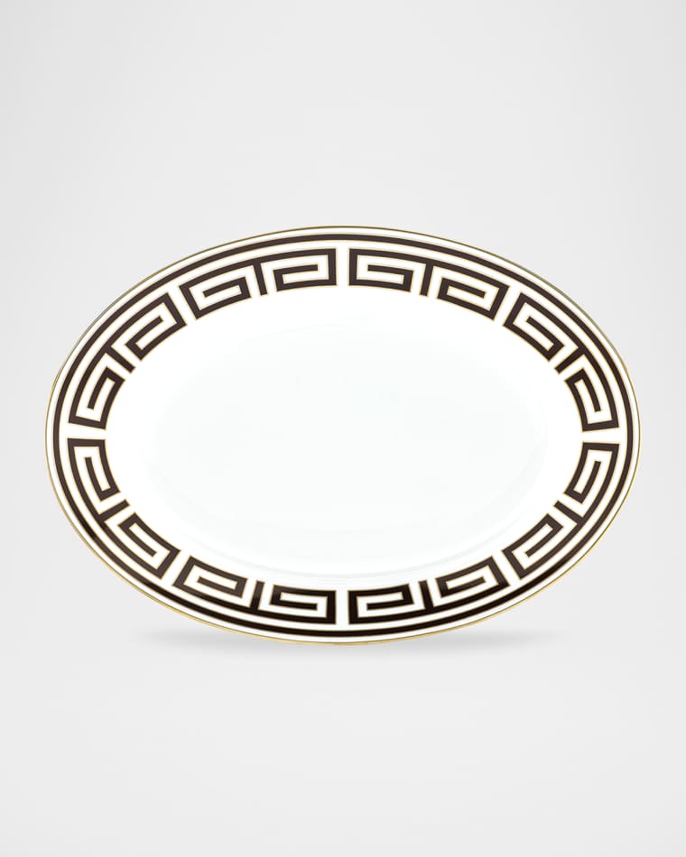 GINORI 1735 Labirinto Ebano Oval Flat Platter