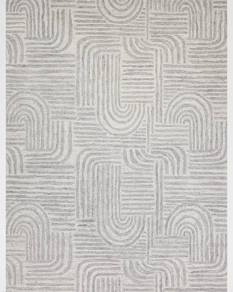 Exquisite Rugs Juno Hand-Tufted Gray/Ivory Rug, 12' x 15' Juno Hand-Tufted Gray/Ivory Rug, 10' x 14' Juno Hand-Tufted Gray/Ivory Rug, 9' x 12'
