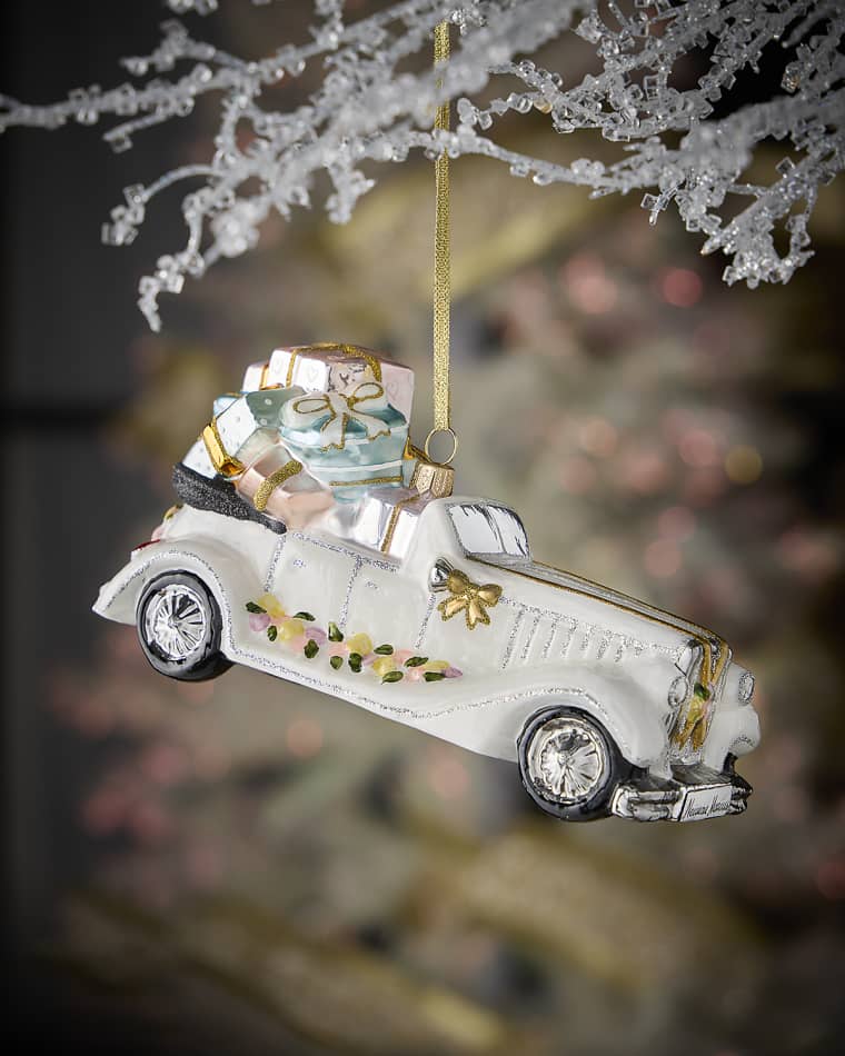 Neiman Marcus Vintage Wedding Car Ornament