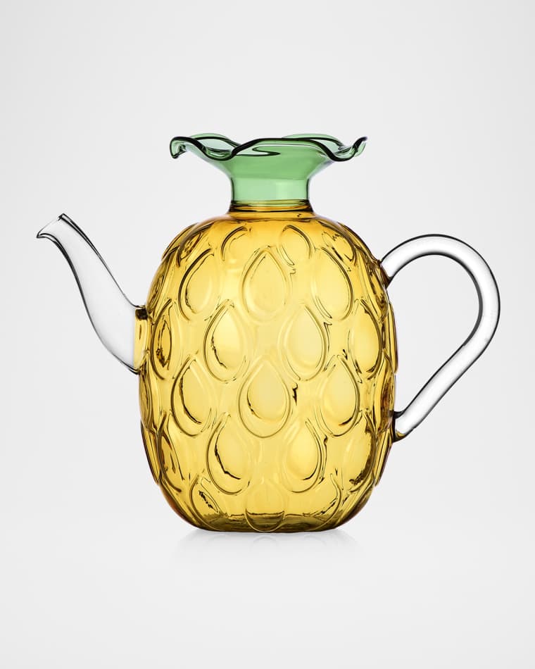 ICHENDORF Fruits & Flowers Pineapple Teapot, 37.2 oz.