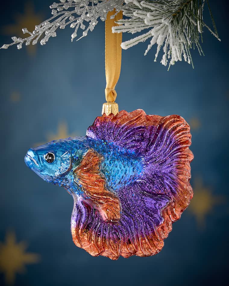 Neiman Marcus Betta Fish Christmas Ornament